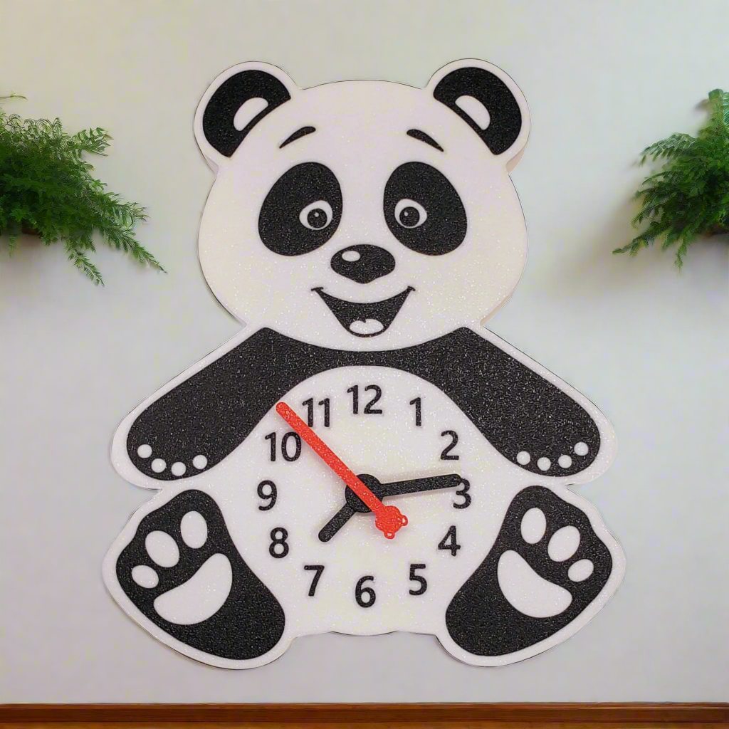 Cute Panda Wall Clock
