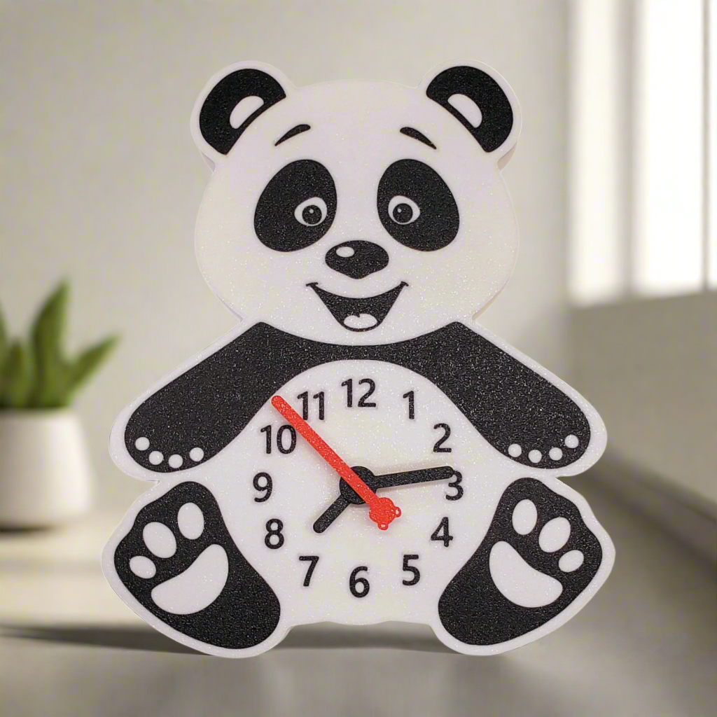 Cute Panda Wall Clock