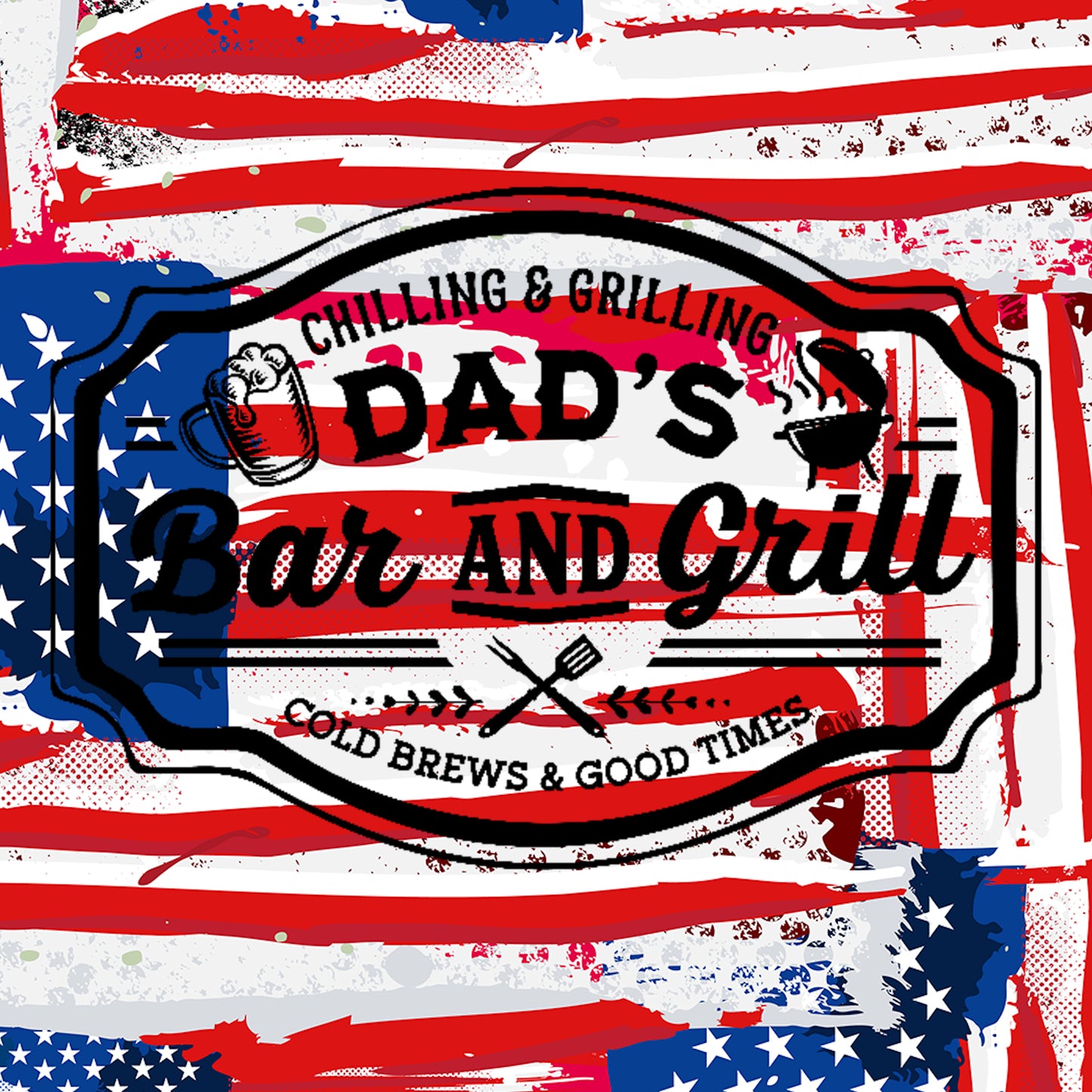 Dad's Bar & Grill - Insulated Can & Bottle Covers