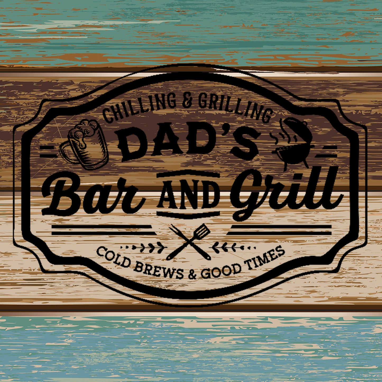 Dad's Bar & Grill - Insulated Can & Bottle Covers