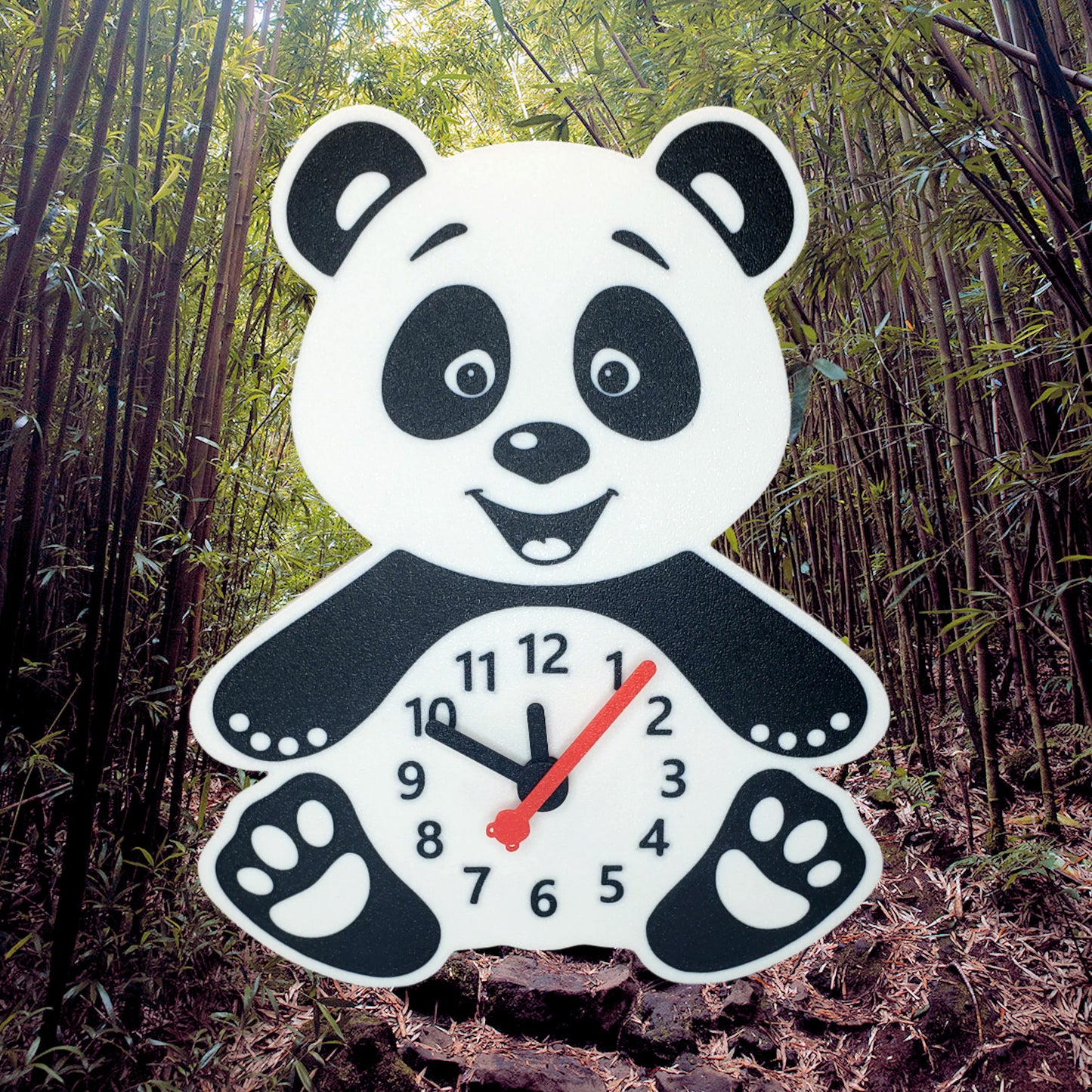 Cute Panda Wall Clock