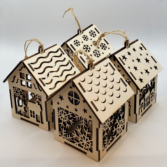 3D Christmas House Ornaments