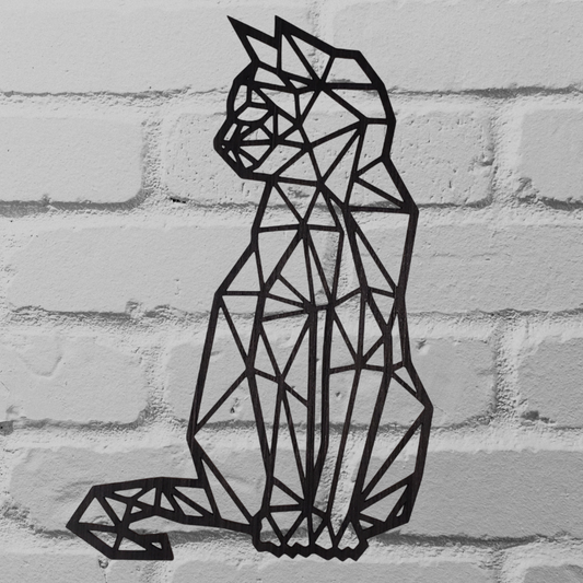 Wall Art - Geometric Cat