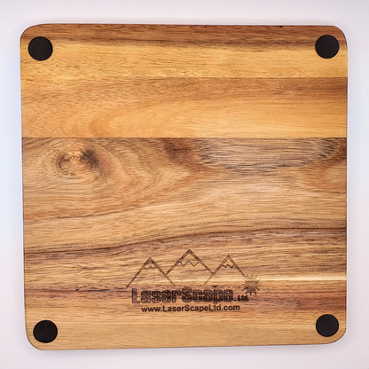 Wooden Trivet w/ Personalized Monogram (Square)