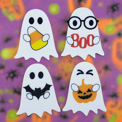 Halloween Ghost Magnets - Style Set A - Set of 4