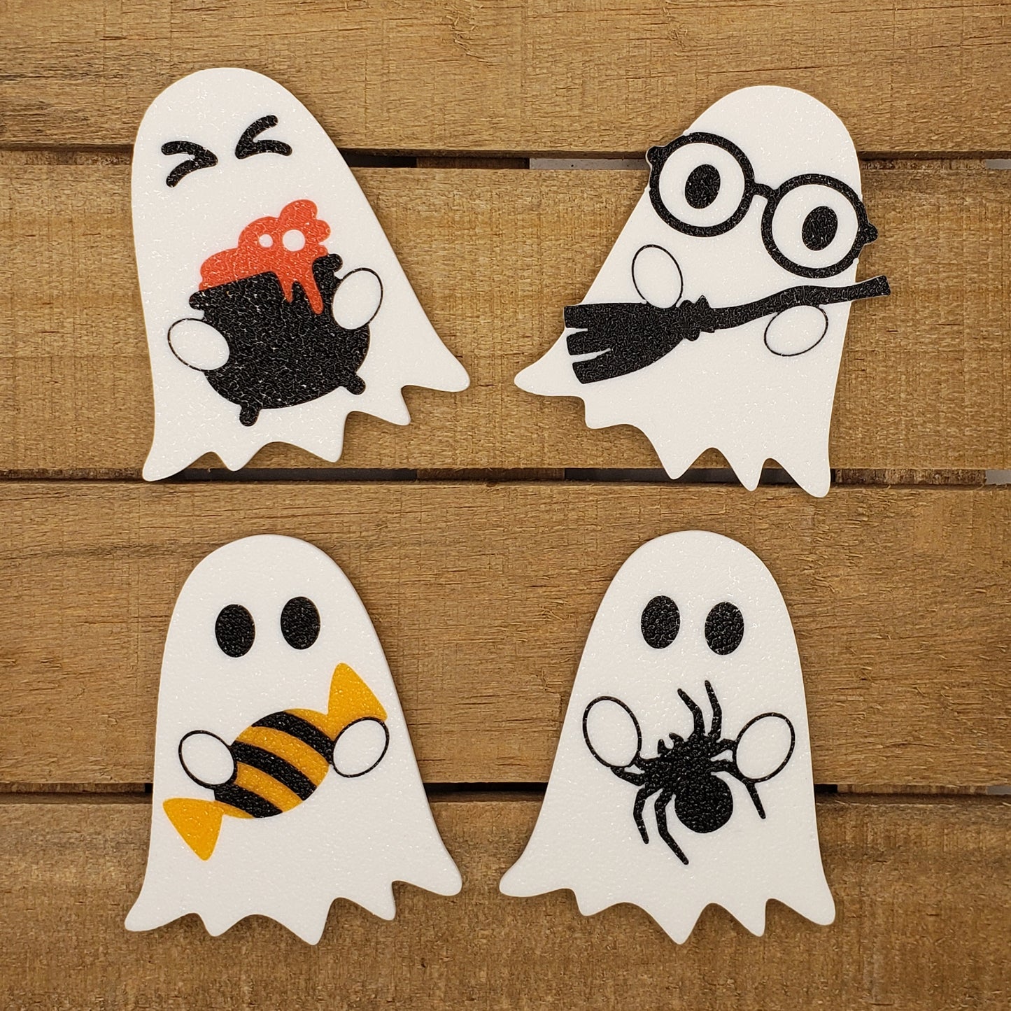 Halloween Ghost Magnets - Style Set B - Set of 4