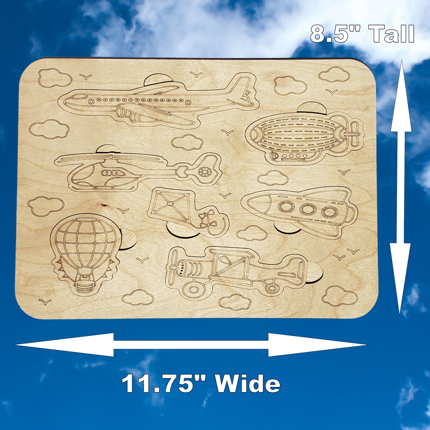 Wooden Puzzles - 3 Puzzle Set