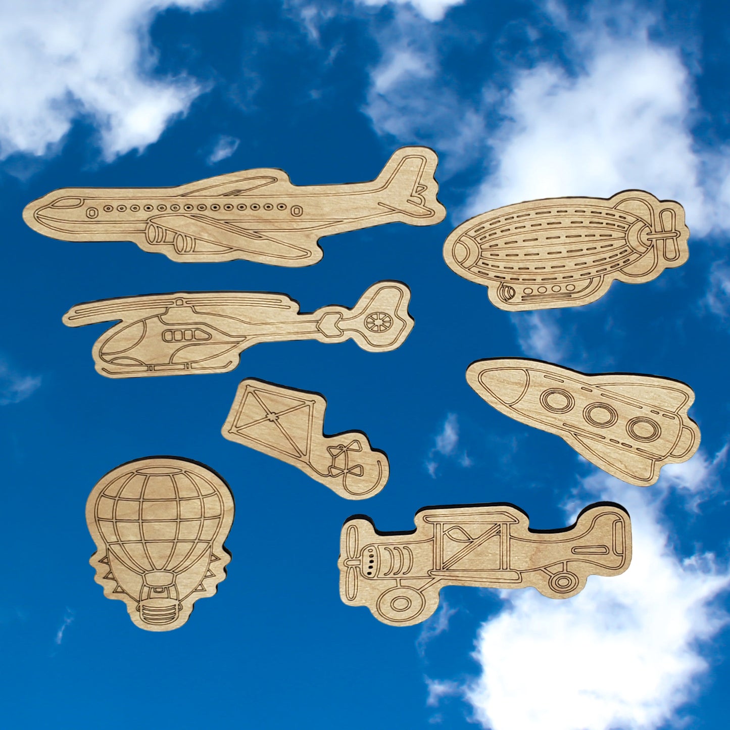 Wooden Puzzle - Aviation Air Vehicles