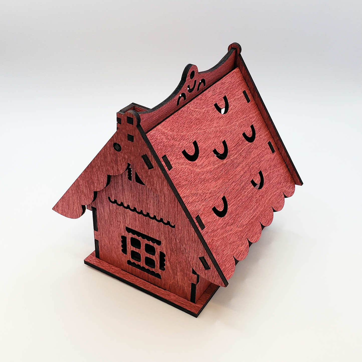 Flip-Roof Christmas House Ornament - Deluxe Color