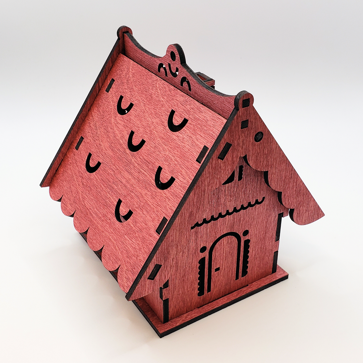 Flip-Roof Christmas House Ornament - Deluxe Color