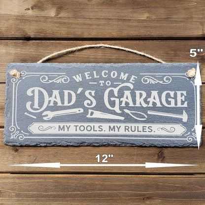 Dad's Garage - Slate Sign