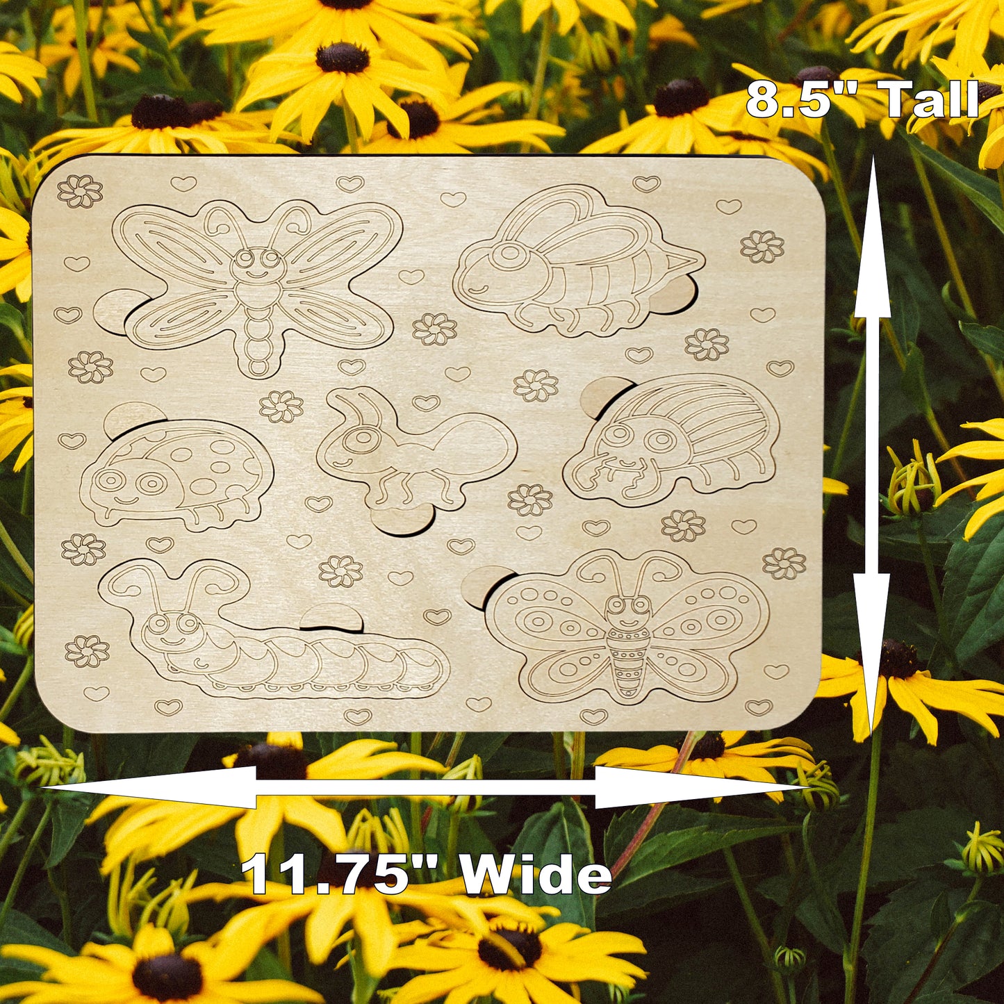 Wooden Puzzle - Insects & Bugs