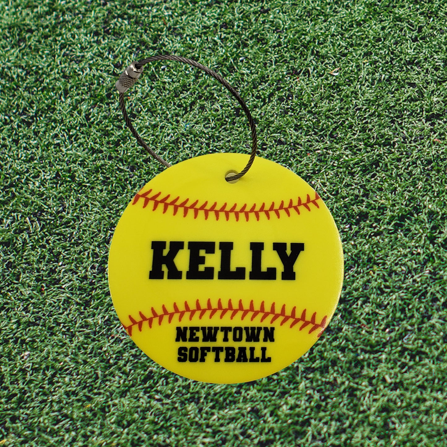 Softball Bag Tag - Acrylic - Personalized