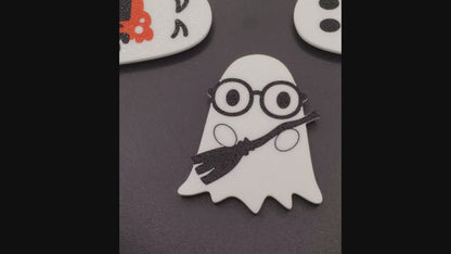 Halloween Ghost Magnets - Style Set B - Set of 4