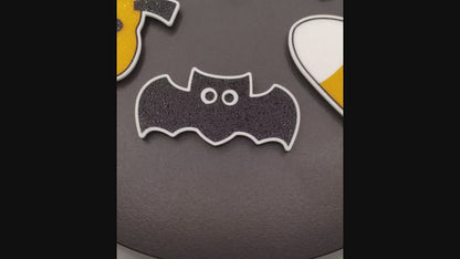 Halloween Magnets - Cat, Bat, Pumpkin Jack-O-Lantern, Spider & Candy Corn