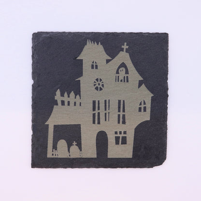 Slate Drink Coaster Set (4) - Halloween