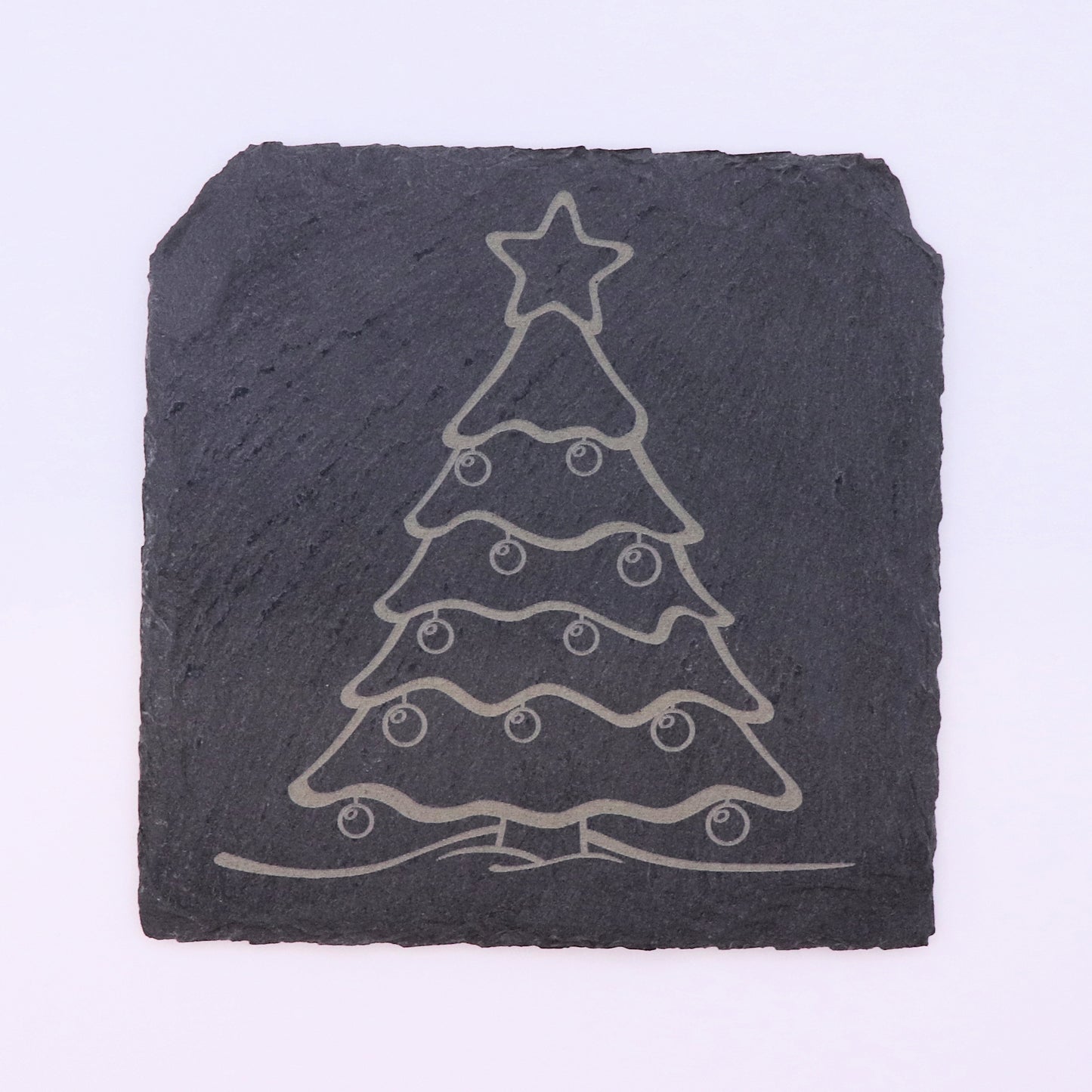 Slate Drink Coaster Set (4) - Christmas