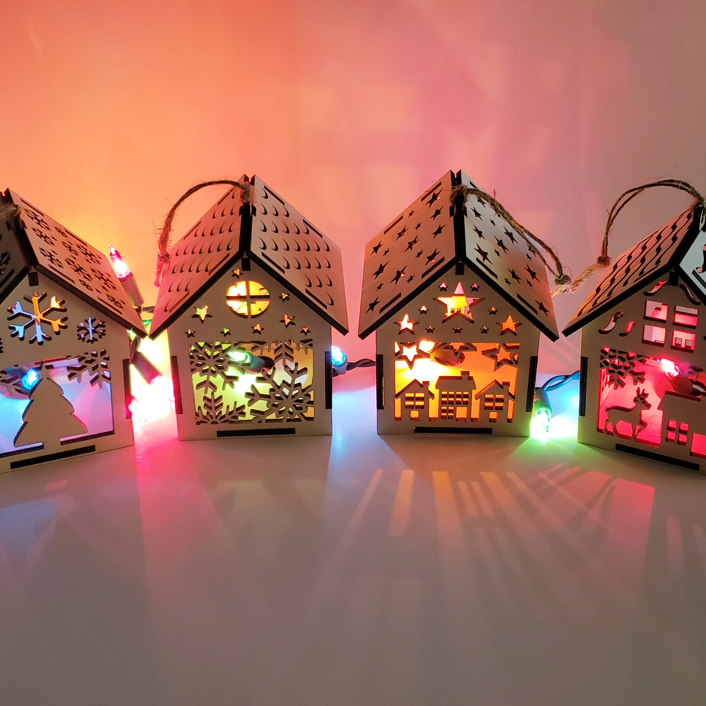 3D Christmas House Ornaments