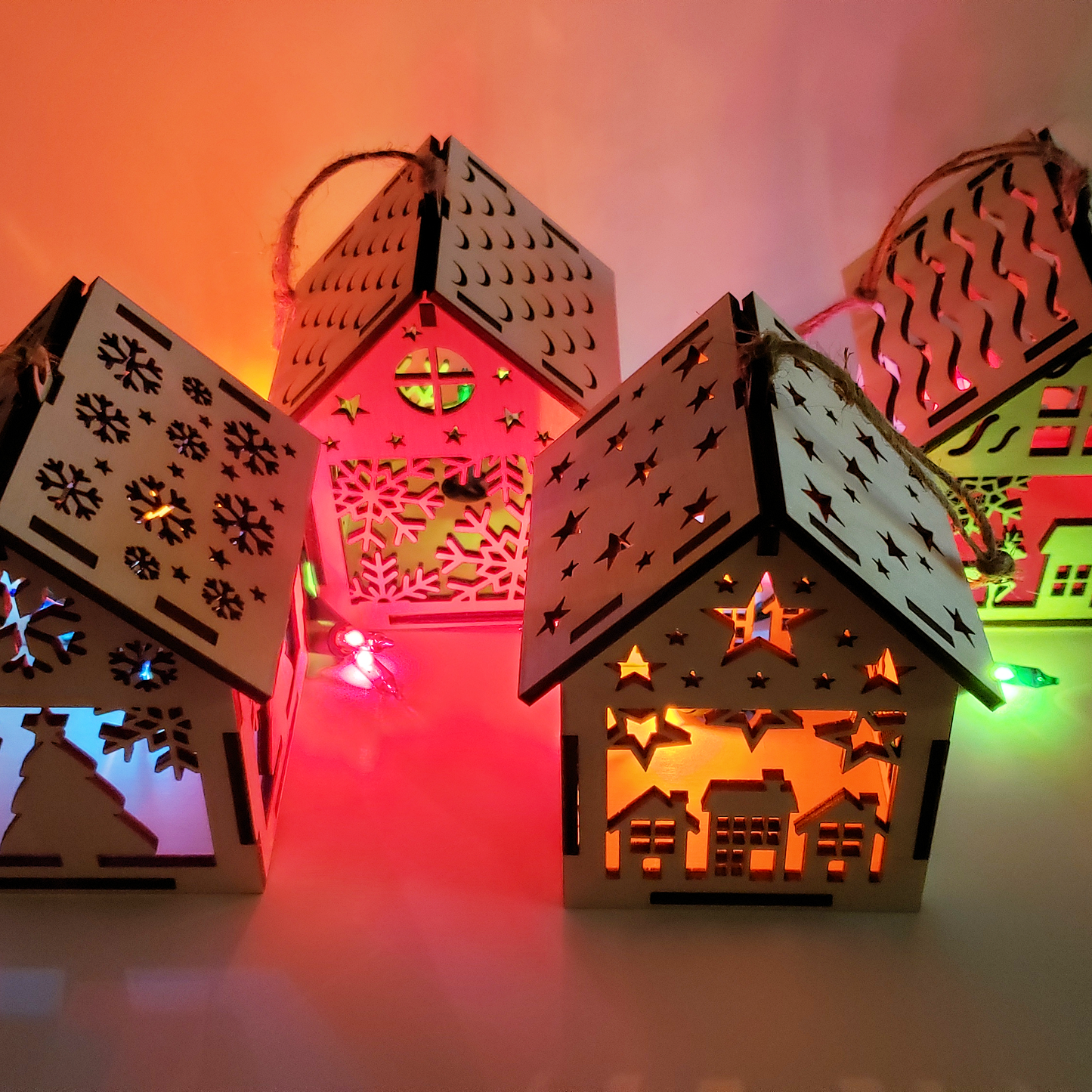 3D Christmas House Ornaments