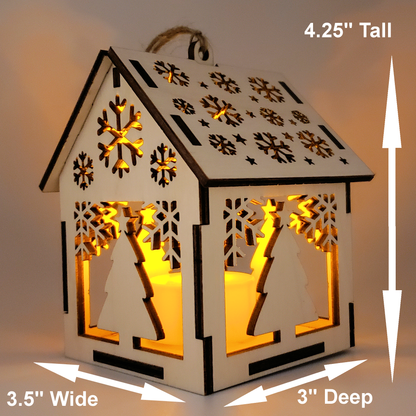 3D Christmas House Ornaments