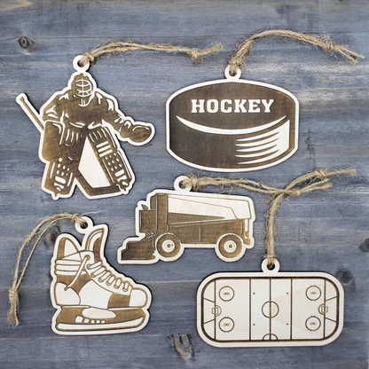 Ice Hockey Ornaments (Qty 4)