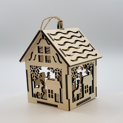 3D Christmas House Ornaments