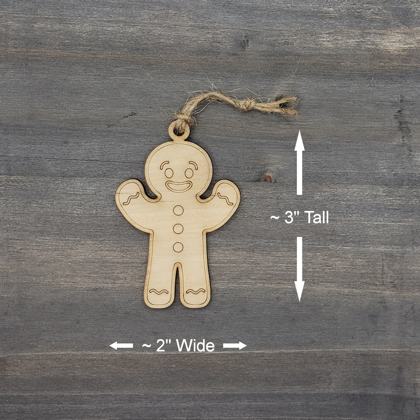 Mini Gingerbread Ornaments - Set #1 - Men