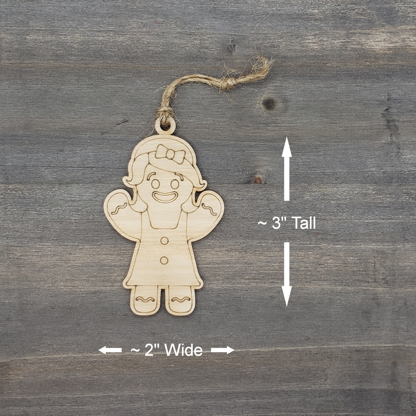 Mini Gingerbread Ornaments - Set #2 - Women