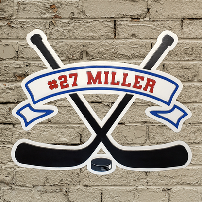 Hockey Personalized Wall Art