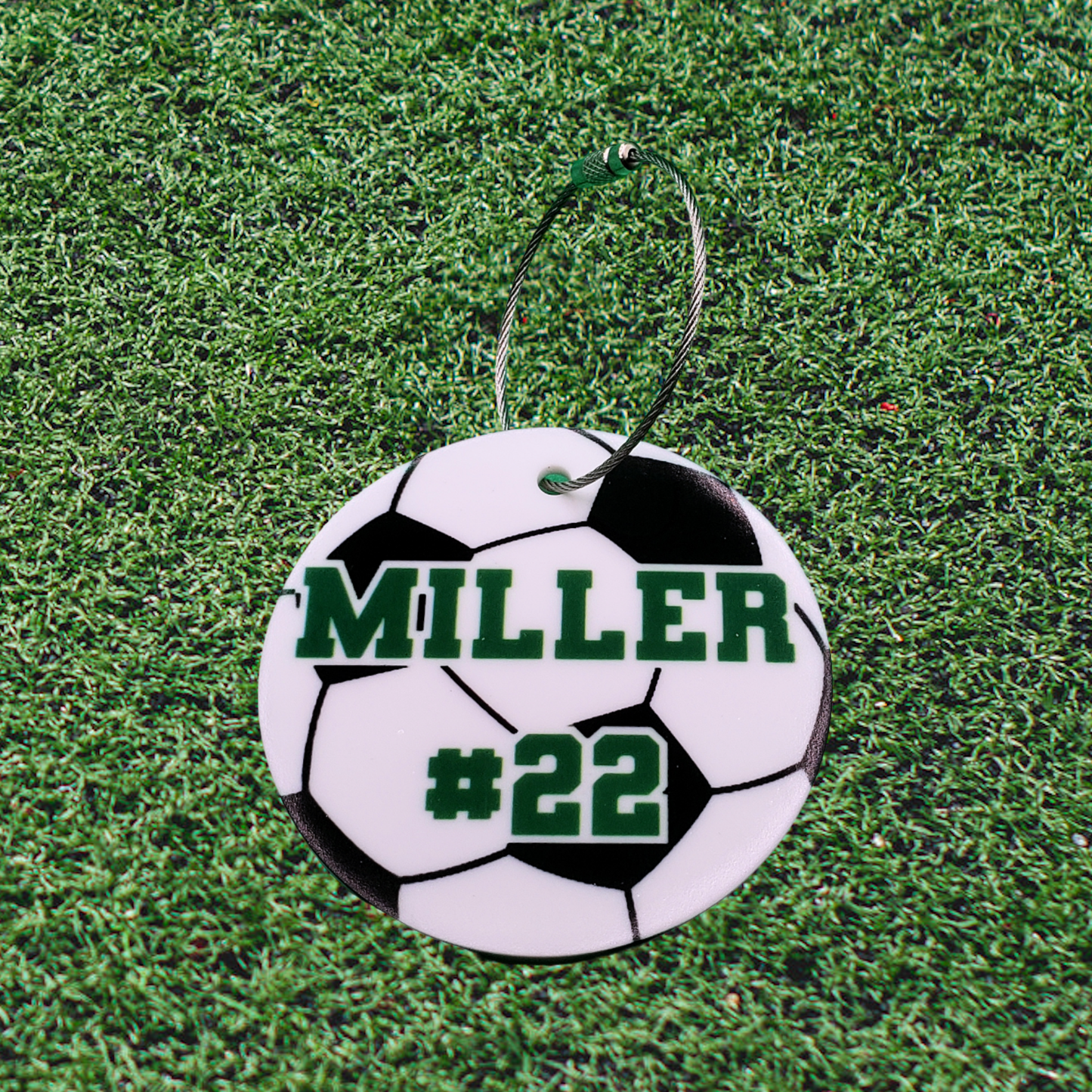 Soccer Bag Tag - Acrylic - Personalized