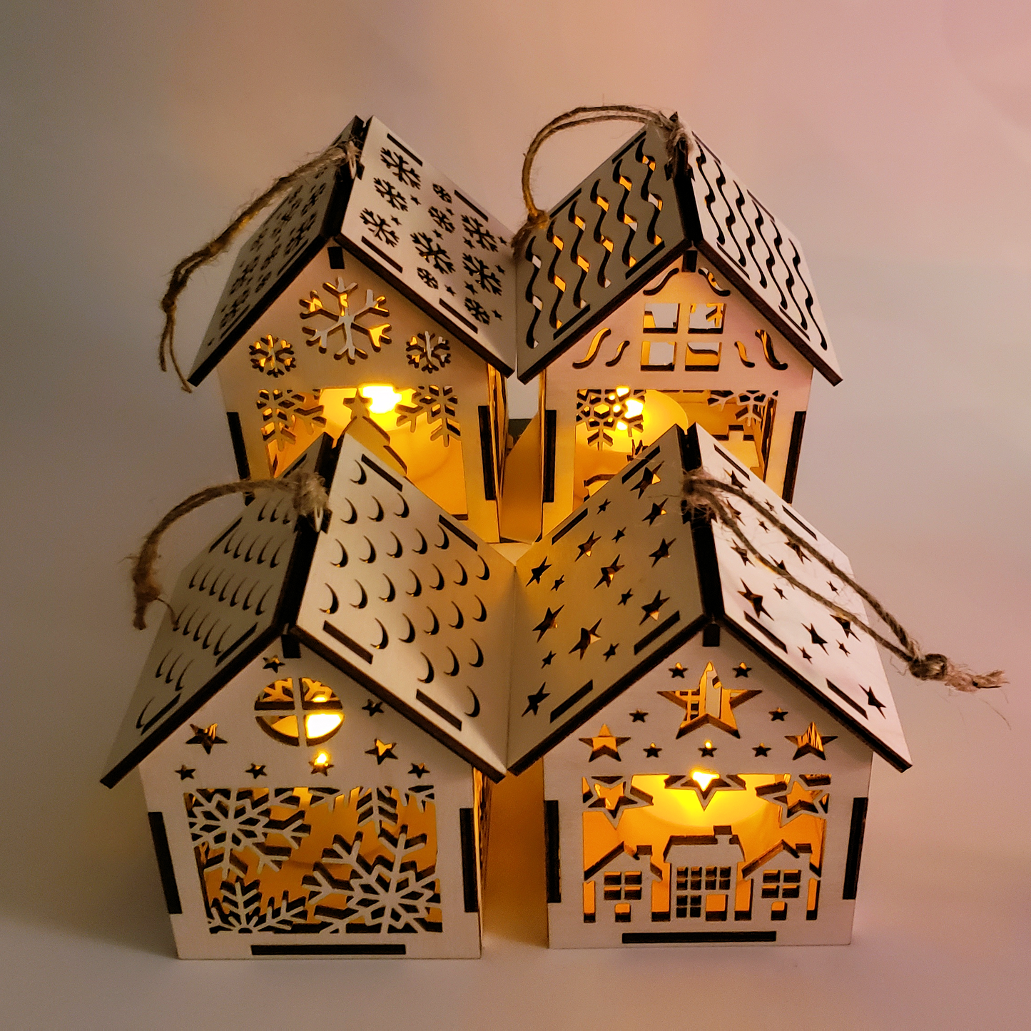 3D Christmas House Ornaments